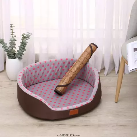 Cama, canil, quente, respirável, durável, cobertor, almofada, cão, gato, cach