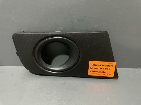 Amarok Moldura Milha Ld 11/16 C/Furo Friso Preto