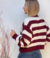 Sweater rayado lana (55SROI25) - comprar online