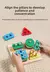 Montessori de madeira classificação empilhamento brinquedos quebra-cabeça par - comprar online