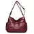 Bolsas de luxo de couro macio bolsas femininas designer 3 camadas ombro crossbod - loja online
