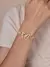 FanSibao 3 pulseiras de borboleta incrustadas de zircão para mulheres joias req