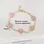 Moda criativa ajustável redonda cinco folhas flor banhado a ouro pulseira de lu - comprar online