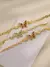 Imagem do FanSibao 3 pulseiras de borboleta incrustadas de zircão para mulheres joias req