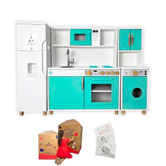 Cozinha Infantil Completa Em Mdf Realista Educativo Inmetro