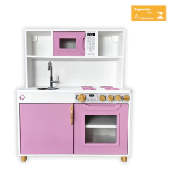 Cozinha infantil pia fogão microondas Realista com certificado INMETRO - loja online