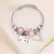 Bonito novo sanrio olá kitty pulseira rosa frisado diamante anime mão ornament