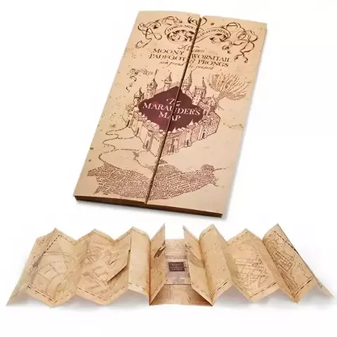 O Mapa do Maroto da Escola de Hogwarts, Bilhete Escolar de Harry Potter, Papel K - comprar online