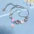 Bonito novo sanrio olá kitty pulseira rosa frisado diamante anime mão ornament