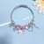 Bonito novo sanrio olá kitty pulseira rosa frisado diamante anime mão ornament na internet