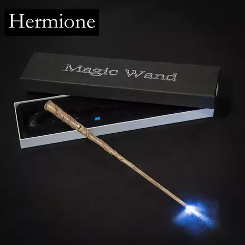 Harry Potter Metal Light Magic Wand, Hogwartss, Presente Popular, Cosplay Show,
