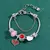 Bonito novo sanrio olá kitty pulseira rosa frisado diamante anime mão ornament - COLMEIA STORE