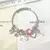 Bonito novo sanrio olá kitty pulseira rosa frisado diamante anime mão ornament - loja online