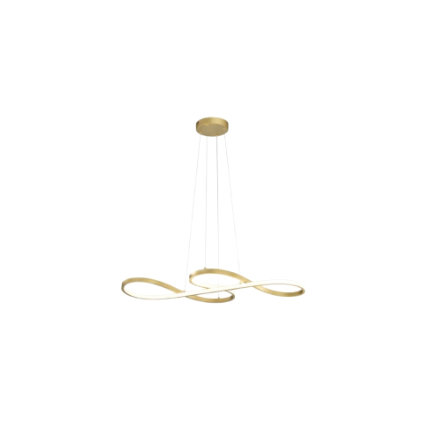 PENDENTE STRIP METAL/ACRILICO DOURADO 36W BIVOLT LED 3000K 80 X 35CM - SKYLIGHT - comprar online