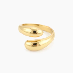Anel Regulável Lien - Banhado a Ouro 18k