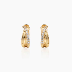 Brinco Kiara - Banhado a Ouro 18k