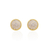 Brinco Redondo Pavê Com Zircônia Cristais - Banhado a Ouro 18k - comprar online