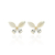 Brinco Borboleta Com Pedra de Zircônia - Banhado a Ouro18k
