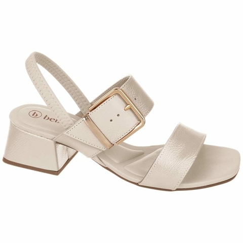 Sandália Bebecê Salto Geométrico Maxi Fivela Calce T5267-408