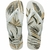 Chinelo Havaianas Aloha Branco com folhagem Verde e Dourado 29122024