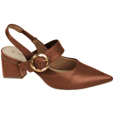 Sandalia Bebecê Scarpim Fivela salto Bloco T3838-537