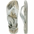 Chinelo Havaianas Aloha Branco com folhagem Verde e Dourado 29122024 - comprar online