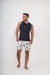Short Masculino IMPERIUS Tropical Branco | Leve, Ajustável