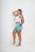 Imagem do Short Feminino IMPERIUS Azul Estampado Modelagem Confortável