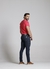 Calça Jeans Slim Masculina Lavagem Escura - comprar online