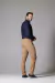 Calça Sport Detroit Nude - Corte Slim e Versatilidade - comprar online