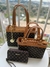 kit Bolsa monograma lace e lore- cafe na internet