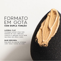 Imagem do Esponja Flat Drop Preta - Oceane