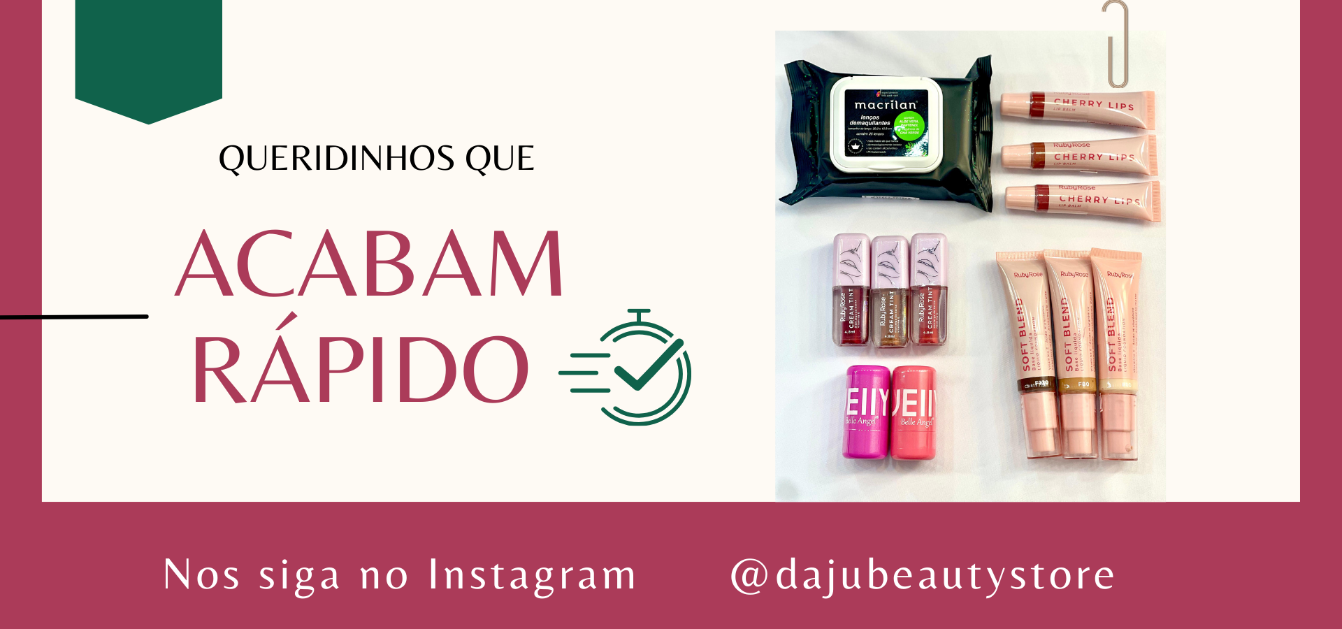 Imagem do banner rotativo DAJU Beauty Store