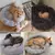Caminha Donut de Pelúcia Antiestresse para Cães e Gatos – Super Macia e Aconchegante