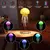 Lâmpada Medusa Cartoon RGB – Luz Noturna Fofa com Tentáculos Giratórios, Controle por Som e Carregamento Tipo-C