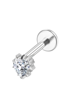 PIERCING LABRET CORAÇÃO - TITÂNIO - comprar online