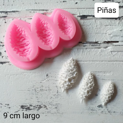 Molde Piñas 3 tamaños Navidad