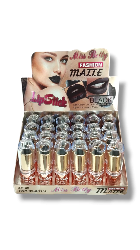 Labial matte negro Miss Betty