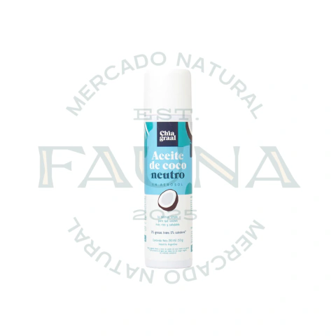 CHIA GRAAL - ACEITE DE COCO NEUTRO AEROSOL 190 ML - comprar online
