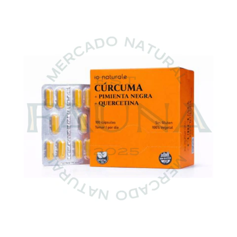 IO NATURALE - CURCUMA + PIMIENTA NEGRA BLISTERA X 10 CAPS - comprar online