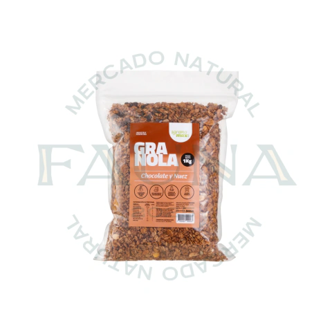 GRANOMAX - GRANOLA CHOCOLATE Y NUEZ 1KG