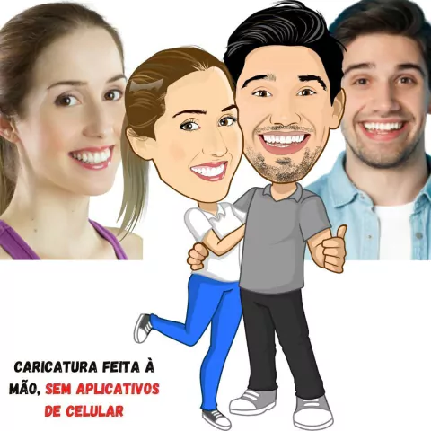 Caricatura - Namorados - comprar online