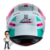 Capacete Asx City Kingdom Brilho Branco Rosa Tiffany