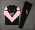 Conjunto PSG 21/22 Preta e Rosa - Nike - Com Ziper - comprar online