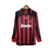 Camisa Retrô Milan I Home Adidas 2006/07 Masculino Manga Longa Vermelho e Preto