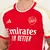 Camisa Arsenal Home 23/24 s/n° Torcedor Masculina - Vermelho - TAVARES COMPANY