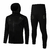 Conjunto Real Madrid 21/22 Preto - Adidas - Com Fecho e Capuz