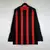 Camisa Retrô Milan I Home Adidas 2008/09 Manga Longa Vermelho e Preto - comprar online