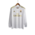 Camisa Real Madrid I Home 2019/20 Adidas Retrô Manga Longa Masculina - Branco