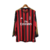Camisa Retrô Milan I Adidas 2013/14 Manga Longa Vermelho e Preto